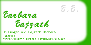 barbara bajzath business card