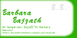barbara bajzath business card